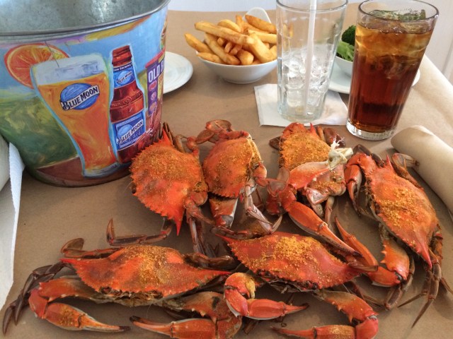 Maryland Blue Crab Dinner at Schula's Grill and Crab in Hagerstown.